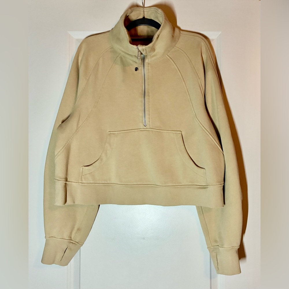 SOLD Lululemon Scuba Oversized Funnel Neck Half Zip in Trench Size M/L - Picture 6 of 8